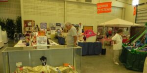 Exhibitors at the fair.