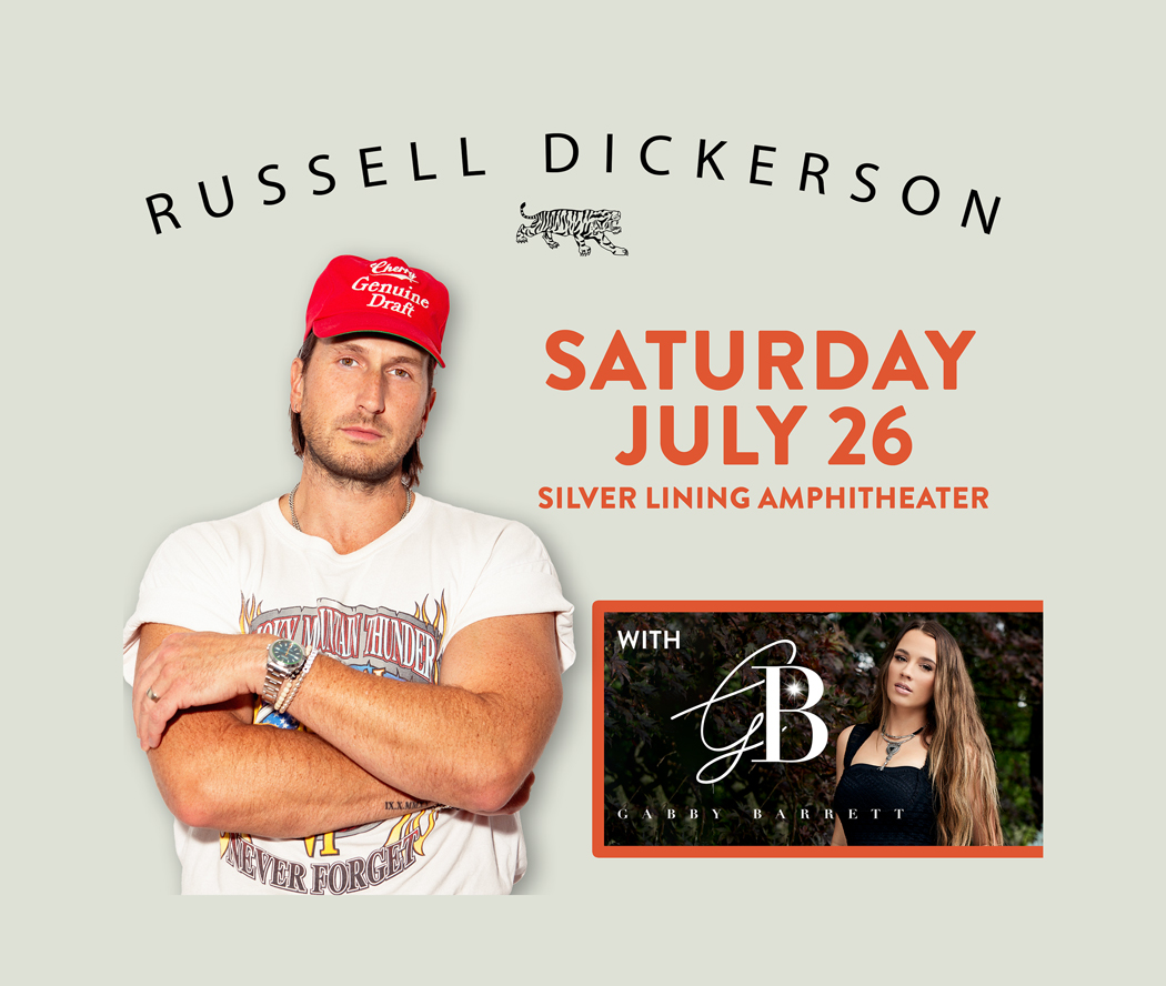 Russel Dickerson concert poster for the Washington County Fair.