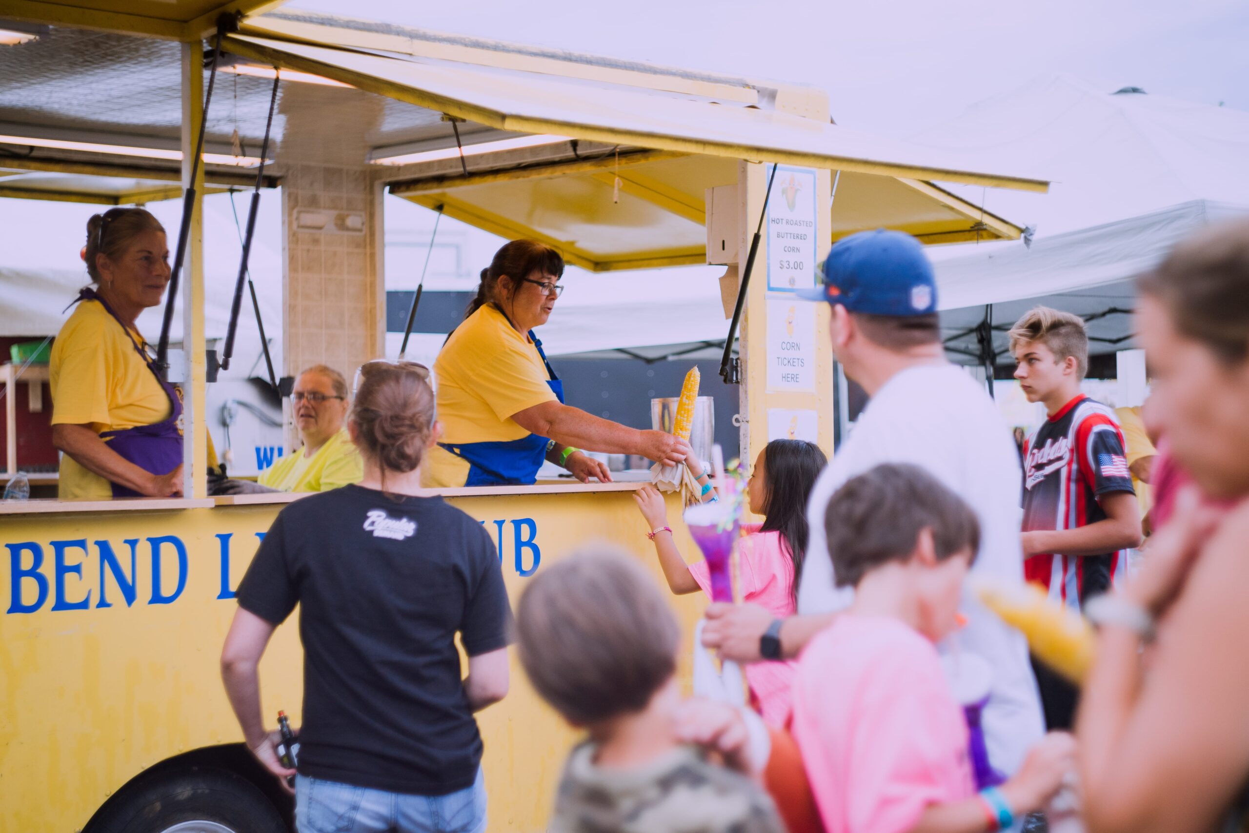 West Bend Lions Club volunteering at the fair.